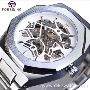 Hot sale FORSINING FSG8152 full hollow steel band men's watch automatic mechanical watch